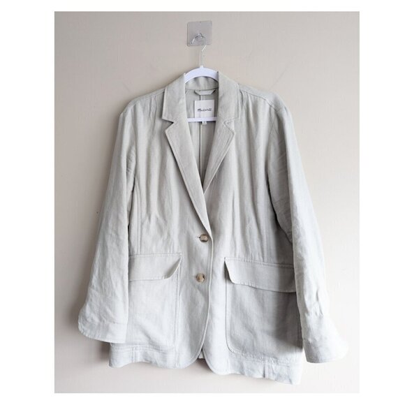 Madewell Breezewoven Linen Blend Blazer - Picture 2 of 6